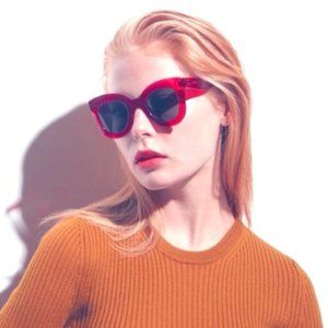 Authentic Celine  Zoe sunglasses NEW unworn red